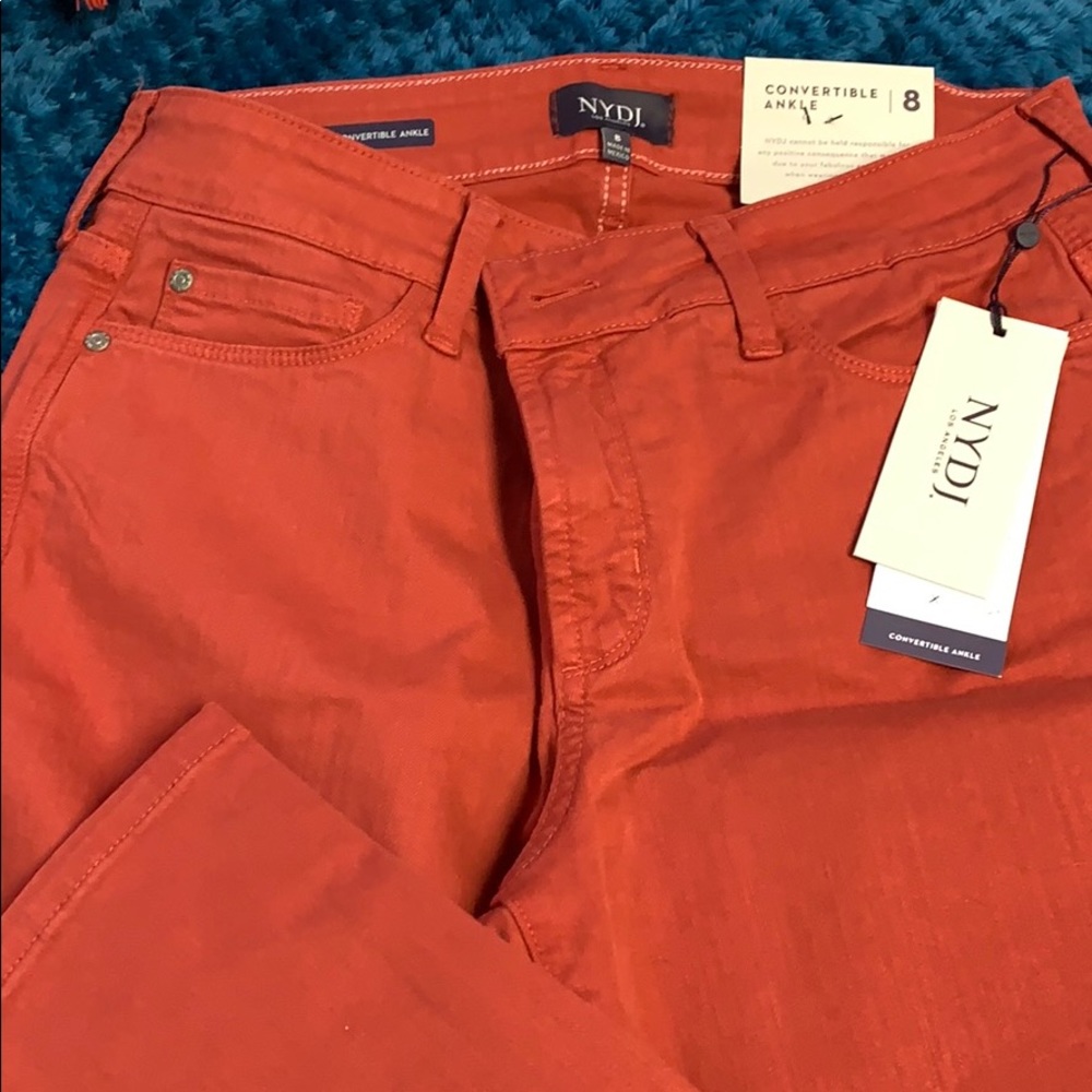 NWT NYDJ Alina copper ankle jeans-size 8